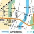 宇都宮市路面電車経路図(2015.8.4 かくにん)