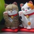 佐藤邦雄の招福猫 海洋堂 全五種